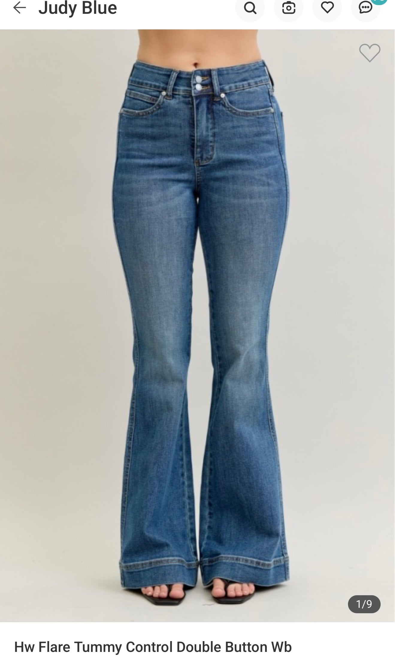 Judy Blue tummy control flat jeans