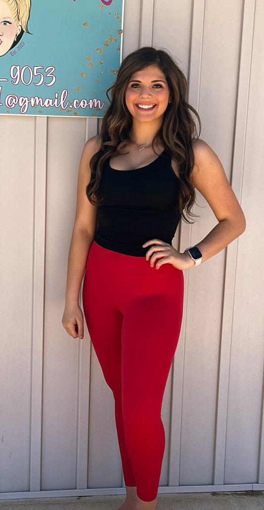 Red inspired Leggings