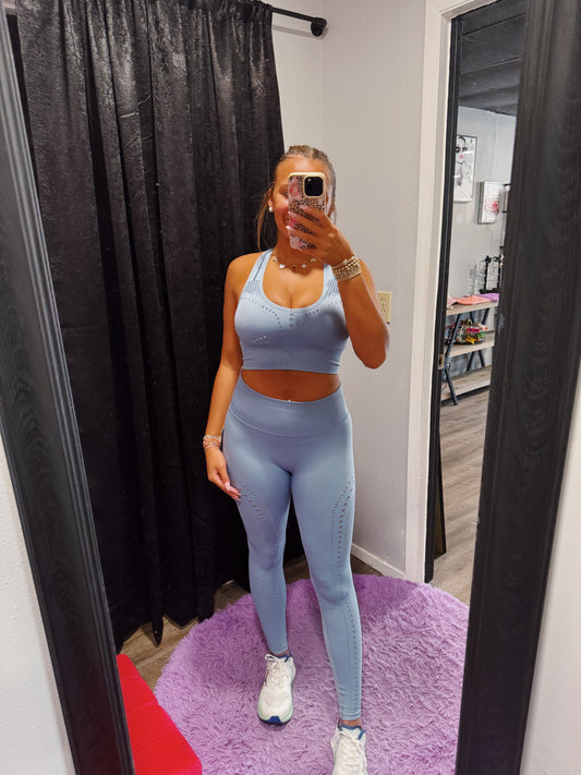 Blue Workout Set