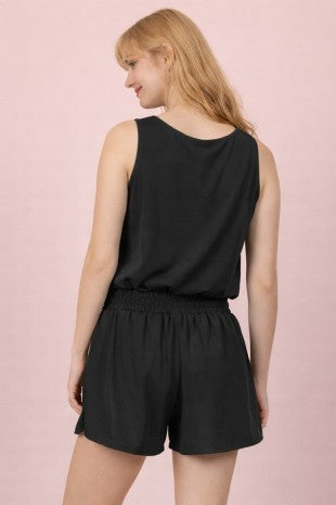 Black active romper